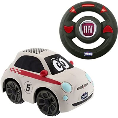 Chicco Fiat 500 z Pilotem, Samochód Zdalnie Sterowany dla dzieci, Samochód Sterowany Radiem z Intuicyjną Kierownicą, Samochód RC z Dźwiękami i Klaksonem, Biały Zabawki dla dzieci W wieku 2-6 lat Chicco Fiat 500 z Pilotem, Samochód Zdalnie Sterowany dla dzieci, Samochód Sterowany Radiem z Intuicyjną Kierownicą, Samochód RC z Dźwiękami i Klaksonem, Biały Zabawki dla dzieci W wieku 2-6 lat