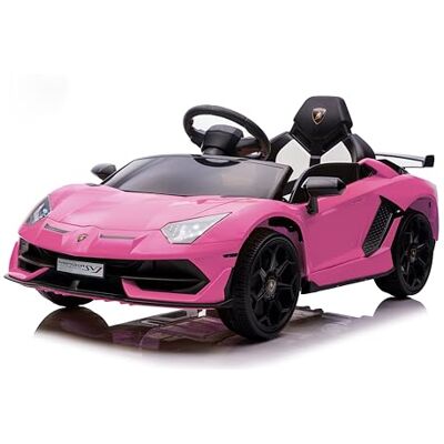 Garvee Lamborghini Electric Car z licencją dla dzieci, zabawka do jazdy 12 V z pilotem, reflektory LED, system dźwiękowy, zawieszenie, 2 prędkości, dla dzieci w wieku od 3 do 8 lat, różowy Garvee Lamborghini Electric Car z licencją dla dzieci, zabawka do jazdy 12 V z pilotem, reflektory LED, system dźwiękowy, zawieszenie, 2 prędkości, dla dzieci w wieku od 3 do 8 lat, różowy