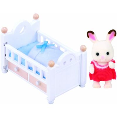 Sylvanian Families 5017 Zestaw z dzieckiem królików z czekoladowymi uszkami (łóżko dziecięce) Sylvanian Families 5017 Zestaw z dzieckiem królików z czekoladowymi uszkami (łóżko dziecięce)