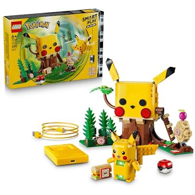 Lego Pokémon SMART Play: Dom treningowy z Pikachu, interaktywny zestaw Wszystko w jednym z 1 SMART klockiem, 4 Tagami, figurką i ładowarką, pomysł na prezent dla chłopców i dziewczynek od 6 lat 72164 Lego Pokémon SMART Play: Dom treningowy z Pikachu, interaktywny zestaw Wszystko w jednym z 1 SMART klockiem, 4 Tagami, figurką i ładowarką, pomysł na prezent dla chłopców i dziewczynek od 6 lat 72164