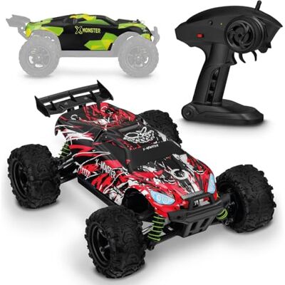 Overmax X-Monster 3.5, Zdalnie Sterowany Samochód RC 1:18 dla Dzieci 14+ w Napęd 4x4, Zasięg do 100 m, Prędkość 45 km/h, 2 Obudowy w Zestawie, Jazda do 40 min bez Ładowania Overmax X-Monster 3.5, Zdalnie Sterowany Samochód RC 1:18 dla Dzieci 14+ w Napęd 4x4, Zasięg do 100 m, Prędkość 45 km/h, 2 Obudowy w Zestawie, Jazda do 40 min bez Ładowania