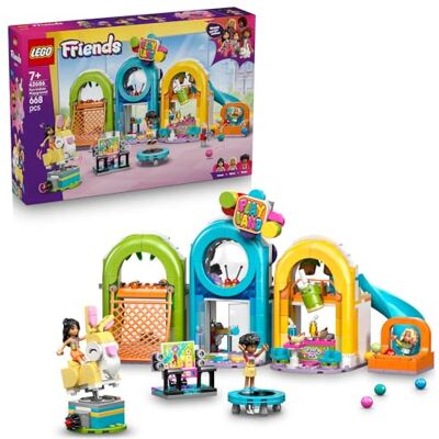 Lego Friends Niezwykła sala zabaw, trzy minilaleczki i fajne akcesoria, kreatywna zabawka dla dzieci do odgrywania ról, pomysł na prezent dla 7-latki na urodziny, dla dziewczynki lub chłopca 42686 Lego Friends Niezwykła sala zabaw, trzy minilaleczki i fajne akcesoria, kreatywna zabawka dla dzieci do odgrywania ról, pomysł na prezent dla 7-latki na urodziny, dla dziewczynki lub chłopca 42686