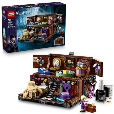 Lego Wednesday Mieszkanie Rączki, pomysł na prezent urodzinowy lub na Halloween dla dziewczynki i chłopca, zabawka dla 10-latki z minilaleczką Enid, mały kufer do zabawy i ozdoby 76785 Lego Wednesday Mieszkanie Rączki, pomysł na prezent urodzinowy lub na Halloween dla dziewczynki i chłopca, zabawka dla 10-latki z minilaleczką Enid, mały kufer do zabawy i ozdoby 76785