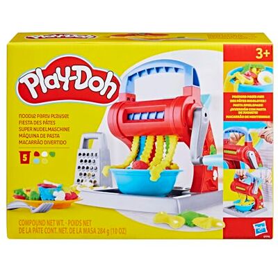 Play-Doh Makaronowe Szaleństwo to zabawka dla dzieci w wieku od 3 lat, z nietoksyczną ciastoliną w 5 kolorach Play-Doh Makaronowe Szaleństwo to zabawka dla dzieci w wieku od 3 lat, z nietoksyczną ciastoliną w 5 kolorach