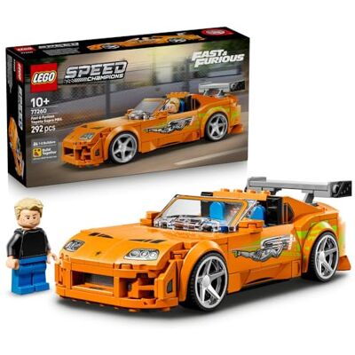 Lego Speed Champions Szybcy i wściekli Toyota Supra MK4 77260 Model samochodu, zestaw klocków, prezent dla fana motoryzacji 10+, z minifigurką, 292 elementy Lego Speed Champions Szybcy i wściekli Toyota Supra MK4 77260 Model samochodu, zestaw klocków, prezent dla fana motoryzacji 10+, z minifigurką, 292 elementy