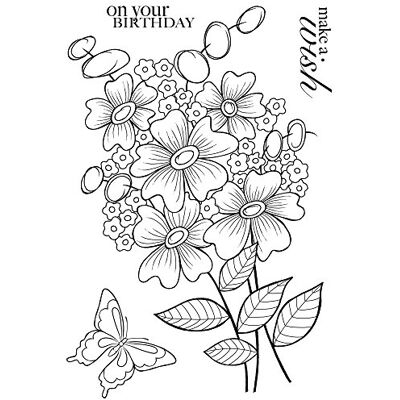 Creative Jane Gill Clear Magic Stamps pogrubione kwiaty Beatrice Creative Jane Gill Clear Magic Stamps pogrubione kwiaty Beatrice