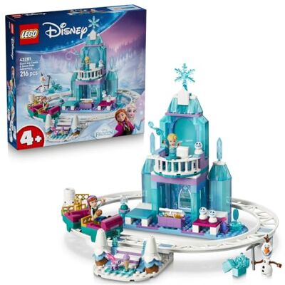 Lego ǀ Disney Kraina lodu Lodowy zamek Elzy i śnieżna przejażdżka, zestaw klocków dla dzieci w wieku od 4 lat z Anną i Elzą, zabawka dla dziecka i prezent dla dziewczynek i dla chłopców 43281 Lego ǀ Disney Kraina lodu Lodowy zamek Elzy i śnieżna przejażdżka, zestaw klocków dla dzieci w wieku od 4 lat z Anną i Elzą, zabawka dla dziecka i prezent dla dziewczynek i dla chłopców 43281