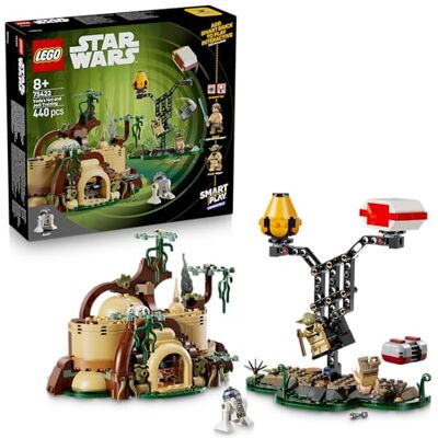 Lego Star Wars 75422 SMART Play: Chatka Yody i szkolenie Jedi, interaktywna zabawka dla dziecka, zestaw kompatybilny z 2 x SMART Tagami i dwoma minifigurkami prezent dla dzieci od 8 lat i fanów Lego Star Wars 75422 SMART Play: Chatka Yody i szkolenie Jedi, interaktywna zabawka dla dziecka, zestaw kompatybilny z 2 x SMART Tagami i dwoma minifigurkami prezent dla dzieci od 8 lat i fanów