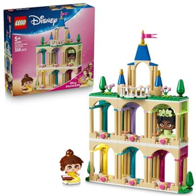 Lego ǀ Disney Princess Mała Bella i Tiana z zamkiem, klocki dla dzieci do zabawy w odgrywanie ról, zestaw z zamkiem na prezent dla dziewczynek i chłopców w wieku od 5 lat, kreatywna zabawka 43291 Lego ǀ Disney Princess Mała Bella i Tiana z zamkiem, klocki dla dzieci do zabawy w odgrywanie ról, zestaw z zamkiem na prezent dla dziewczynek i chłopców w wieku od 5 lat, kreatywna zabawka 43291
