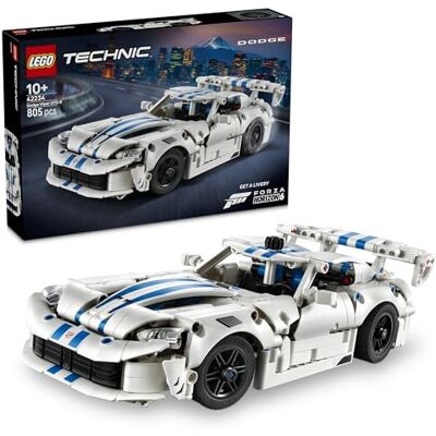 Lego Technic Samochód sportowy Dodge Viper GTS-R, klocki dla dzieci, zabawka dla 10-latka z modelem auta, pomysł na prezent urodzinowy dla chłopca lub dziewczynki i fana motoryzacji 42234 Lego Technic Samochód sportowy Dodge Viper GTS-R, klocki dla dzieci, zabawka dla 10-latka z modelem auta, pomysł na prezent urodzinowy dla chłopca lub dziewczynki i fana motoryzacji 42234
