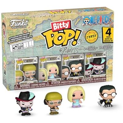 Funko Bitty Pop! Jednoczęściowa mini figurka Usopp, Kaya, Kuro i tajemnicza niespodzianka 2,2 cm kolekcjonerska, półka ekspozycyjna z możliwością układania w stos, pomysł na prezent, torba imprezowa Funko Bitty Pop! Jednoczęściowa mini figurka Usopp, Kaya, Kuro i tajemnicza niespodzianka 2,2 cm kolekcjonerska, półka ekspozycyjna z możliwością układania w stos, pomysł na prezent, torba imprezowa