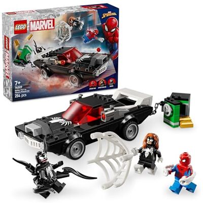Lego Marvel Spider-Man kontra muscle car Venoma, Pojazd do Zbudowania, Zabawka dla Dziecka, Fana Superbohaterów i Samochodów, Pomysł na Prezent Urodzinowy dla 7-latka, dla Chłopca i Dziewczynki 76309 Lego Marvel Spider-Man kontra muscle car Venoma, Pojazd do Zbudowania, Zabawka dla Dziecka, Fana Superbohaterów i Samochodów, Pomysł na Prezent Urodzinowy dla 7-latka, dla Chłopca i Dziewczynki 76309