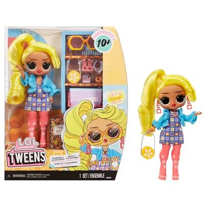 L.O.L. Surprise! Tweens Modna Lalka Hana Groove z Ponad 10 Niespodziankami i Akcesoriami Odpowiednia dla Dzieci w Wieku 4+ L.O.L. Surprise! Tweens Modna Lalka Hana Groove z Ponad 10 Niespodziankami i Akcesoriami Odpowiednia dla Dzieci w Wieku 4+