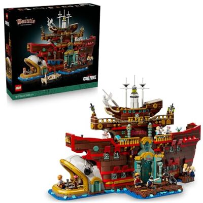 Lego ONE PIECE Pływająca restauracja Baratie, zestaw dla dorosłych, szczegółowy model kolekcjonerski z 10 minifigurkami, w tym Luffy, Nami i Sanji, pomysł na prezent dla miłośników anime i mangi 75640 Lego ONE PIECE Pływająca restauracja Baratie, zestaw dla dorosłych, szczegółowy model kolekcjonerski z 10 minifigurkami, w tym Luffy, Nami i Sanji, pomysł na prezent dla miłośników anime i mangi 75640