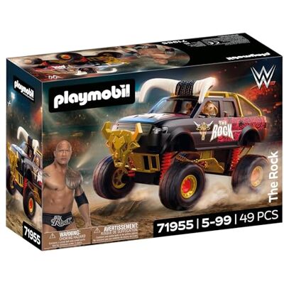 Playmobil WWE® The Rock Monster Truck Monster Truck z zawieszeniem, rogami i figurką Rock Dla fanów od 5 lat 71955 Playmobil WWE® The Rock Monster Truck Monster Truck z zawieszeniem, rogami i figurką Rock Dla fanów od 5 lat 71955