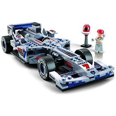 Sluban M38-B0352 Indy 500 samochód wyścigowy, zestaw klocków, wielokolorowy Sluban M38-B0352 Indy 500 samochód wyścigowy, zestaw klocków, wielokolorowy