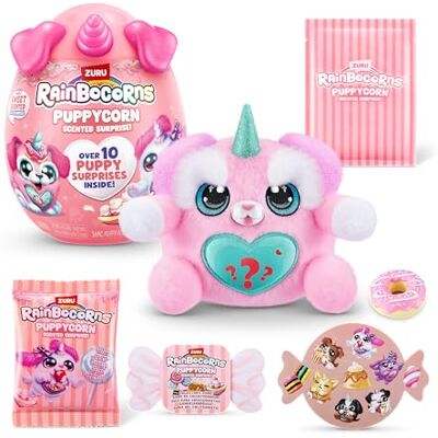 Rainbocorns ZURU Puppycorn Scent Surprise, sznaucer od ZURU Surprise, Unboxing, miękka zabawka, pachnący szczeniak, pluszowy dla dziewcząt, sznaucer Rainbocorns ZURU Puppycorn Scent Surprise, sznaucer od ZURU Surprise, Unboxing, miękka zabawka, pachnący szczeniak, pluszowy dla dziewcząt, sznaucer