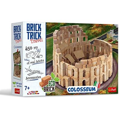 Brick Trick Trefl Travel: Colosseum Buduj z Cegły Podróże, Koloseum, EKO Klocki z Cegły, 450 Cegieł, Wielokrotnego Użytku, Zestaw Kreatywny dla Dzieci od 7 Lat Brick Trick Trefl Travel: Colosseum Buduj z Cegły Podróże, Koloseum, EKO Klocki z Cegły, 450 Cegieł, Wielokrotnego Użytku, Zestaw Kreatywny dla Dzieci od 7 Lat