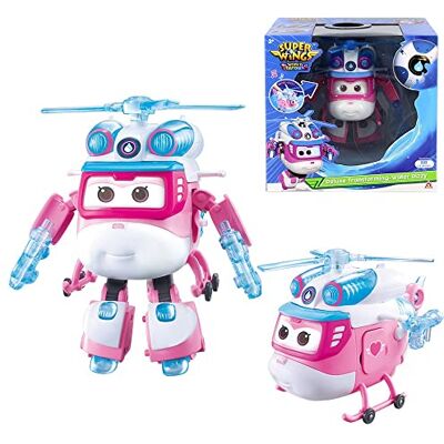 Super Dizzy Deluxe Transforming, 2 tryby Robot Deformation Figures Anime Zabawki dla chłopców i dziewcząt w wieku od 3 lat, ze światłami i dźwiękami, 6 Super Dizzy Deluxe Transforming, 2 tryby Robot Deformation Figures Anime Zabawki dla chłopców i dziewcząt w wieku od 3 lat, ze światłami i dźwiękami, 6