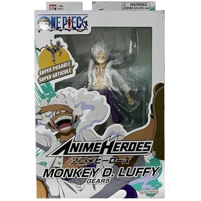 BANDAI Anime Heroes One Piece Anime Heroes Figurka 17 cm Monkey D. Luffy Gear 5 Oficjalna licencja One Piece Luffy Version Gear 5 Zabawka dla dzieci w wieku 4 lat i powyżej 37054 BANDAI Anime Heroes One Piece Anime Heroes Figurka 17 cm Monkey D. Luffy Gear 5 Oficjalna licencja One Piece Luffy Version Gear 5 Zabawka dla dzieci w wieku 4 lat i powyżej 37054