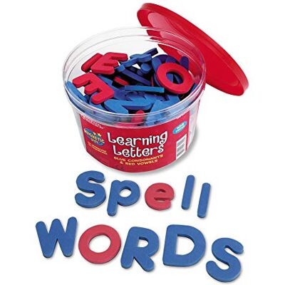 Learning Resources Miekki Piana Magnetyczny Duze litery oraz Male Uczenie sie Listy 104-Kawałek Zestaw, Niebieski/Czerwony Learning Resources Miekki Piana Magnetyczny Duze litery oraz Male Uczenie sie Listy 104-Kawałek Zestaw, Niebieski/Czerwony