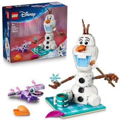 Lego ǀ Disney Kraina lodu Piknik Olafa i Bruniego, zestaw klocków dla dzieci z bałwankiem i salamandrą, zabawka konstrukcyjna, pomysł na prezent dla dziewczynek i chłopców w wieku od 7 lat 43287 Lego ǀ Disney Kraina lodu Piknik Olafa i Bruniego, zestaw klocków dla dzieci z bałwankiem i salamandrą, zabawka konstrukcyjna, pomysł na prezent dla dziewczynek i chłopców w wieku od 7 lat 43287