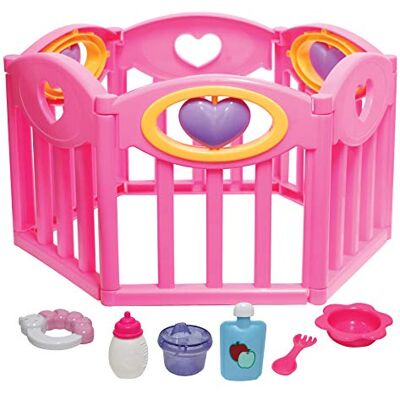 JC Toys Zestaw upominkowy dla lalek dla lalek zapewnia dobrą zabawę, pasuje do lalek do 43 cm, dostosowuje się do różnych kształtów akcesoria do zabawy wiek 2+, różowy JC Toys Zestaw upominkowy dla lalek dla lalek zapewnia dobrą zabawę, pasuje do lalek do 43 cm, dostosowuje się do różnych kształtów akcesoria do zabawy wiek 2+, różowy