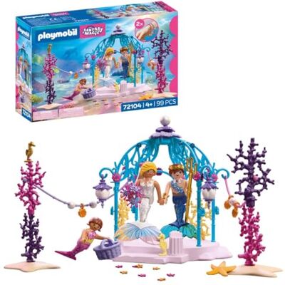 Playmobil Fantasy & Magic podwodne wesele pawilon syrenki ze świecącymi latarniami zabawka dla dzieci od 4 lat 72104 Playmobil Fantasy & Magic podwodne wesele pawilon syrenki ze świecącymi latarniami zabawka dla dzieci od 4 lat 72104