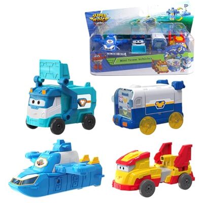 Wing Mini Team Vehicles, w tym World Aircraft Robot, pojazd do czyszczenia Marc, Golden Wheels, Super Pets, zabawka transformer dla chłopców i dziewczynek od 3+ lat Wing Mini Team Vehicles, w tym World Aircraft Robot, pojazd do czyszczenia Marc, Golden Wheels, Super Pets, zabawka transformer dla chłopców i dziewczynek od 3+ lat