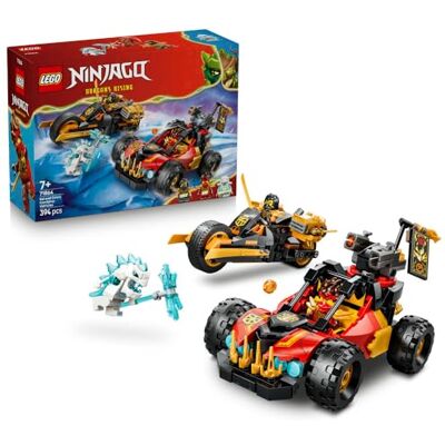 Lego NINJAGO Wielofunkcyjne pojazdy Kaia i Cole’a, zabawka dla dziecka, klocki dla chłopca lub dziewczynki, zestaw z dwoma pojazdami do przebudowania, pomysł na prezent dla dzieci od 7 lat 71864 Lego NINJAGO Wielofunkcyjne pojazdy Kaia i Cole’a, zabawka dla dziecka, klocki dla chłopca lub dziewczynki, zestaw z dwoma pojazdami do przebudowania, pomysł na prezent dla dzieci od 7 lat 71864