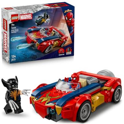 Lego ǀ Marvel Spider-Man w samochodzie kontra zvenomowany Wolverine, interaktywna zabawka konstrukcyjna dla dziecka z dwiema minifigurkami, pomysł na prezent dla 7-latka, chłopca i dziewczynki 76336 Lego ǀ Marvel Spider-Man w samochodzie kontra zvenomowany Wolverine, interaktywna zabawka konstrukcyjna dla dziecka z dwiema minifigurkami, pomysł na prezent dla 7-latka, chłopca i dziewczynki 76336