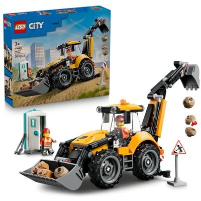 Lego City Żółta koparko-ładowarka, zabawka konstrukcyjna dla dziecka w wieku od 7 lat, zestaw dla miłośników maszyn budowlanych, pomysł na prezent dla chłopca lub dziewczynki 60480 Lego City Żółta koparko-ładowarka, zabawka konstrukcyjna dla dziecka w wieku od 7 lat, zestaw dla miłośników maszyn budowlanych, pomysł na prezent dla chłopca lub dziewczynki 60480