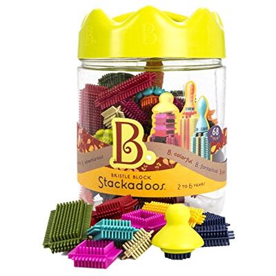 B. toys Stem klocki do układania w stosy, 68 elementów, do składania, z przechowywaniem – zabawki dla dzieci od 2 lat B. toys Stem klocki do układania w stosy, 68 elementów, do składania, z przechowywaniem – zabawki dla dzieci od 2 lat