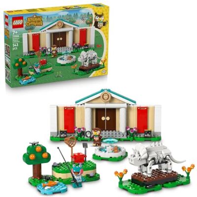 Lego Animal Crossing Blathers i kolekcja muzealna, zabawka konstrukcyjna dla dzieci z minifigurkami i skamieniałością triceratopsa, pomysł na prezent dla 7-latka, chłopca i dziewczynki 77056 Lego Animal Crossing Blathers i kolekcja muzealna, zabawka konstrukcyjna dla dzieci z minifigurkami i skamieniałością triceratopsa, pomysł na prezent dla 7-latka, chłopca i dziewczynki 77056