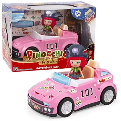 Giochi Preziosi Pinokio-Auto z postacią Article Freeda zawartą w opakowaniu i z wieloma naklejkami do dekoracji samochodu, dla dzieci od 3 lat, Wielobarwny, PNH04200 Giochi Preziosi Pinokio-Auto z postacią Article Freeda zawartą w opakowaniu i z wieloma naklejkami do dekoracji samochodu, dla dzieci od 3 lat, Wielobarwny, PNH04200