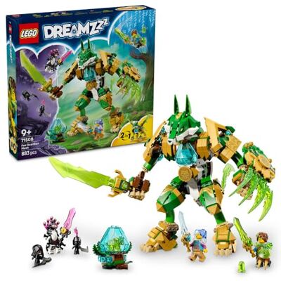 Lego DREAMZzz Lisi mech-strażnik, zestaw klocków 2 w 1, trzy minifigurki i trzy stworzenia, zabawka dla dzieci z dwiema opcjami budowania, prezent dla chłopców i dziewczynek w wieku od 9 lat 71508 Lego DREAMZzz Lisi mech-strażnik, zestaw klocków 2 w 1, trzy minifigurki i trzy stworzenia, zabawka dla dzieci z dwiema opcjami budowania, prezent dla chłopców i dziewczynek w wieku od 9 lat 71508