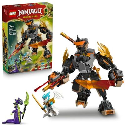 Lego NINJAGO Mech specjalny Cole’a i Zane w smoczej zbroi, zabawka dla dzieci w wieku od 7 lat, zestaw bitewny z trzema minifigurkami, prezent urodzinowy dla chłopca i dziewczynki 71854 Lego NINJAGO Mech specjalny Cole’a i Zane w smoczej zbroi, zabawka dla dzieci w wieku od 7 lat, zestaw bitewny z trzema minifigurkami, prezent urodzinowy dla chłopca i dziewczynki 71854