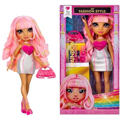 Rainbow High My Fashion Style – Kia – 28 cm lalka modowa w kolorze delikatnego różu z sukienką, torebką i butami, ruchoma, kolekcjonerska, do zabawy, dla dzieci w wieku od 4 do 12+ Rainbow High My Fashion Style – Kia – 28 cm lalka modowa w kolorze delikatnego różu z sukienką, torebką i butami, ruchoma, kolekcjonerska, do zabawy, dla dzieci w wieku od 4 do 12+