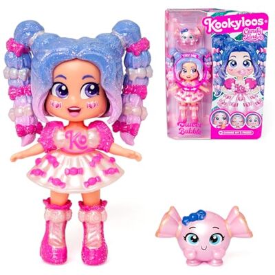 KOOKYLOOS Candy Land Series SWEET BUBBLE – laleczka do kolekcjonowania z serii Candy Land, zawartość: 1 lalka, zestaw ubrań i butów, akcesorium oraz zwierzątko,1 lalka ma 3 różne buzie! KOOKYLOOS Candy Land Series SWEET BUBBLE – laleczka do kolekcjonowania z serii Candy Land, zawartość: 1 lalka, zestaw ubrań i butów, akcesorium oraz zwierzątko,1 lalka ma 3 różne buzie!