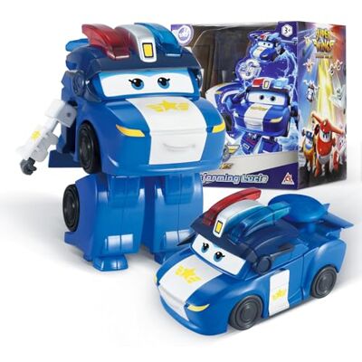 Transformer Supercharged Lucie samolot wysokość ok. 12,7 cm, lalka dla dzieci, samolot zabawka i figurka robota dla chłopców i dziewcząt od 3 lat Transformer Supercharged Lucie samolot wysokość ok. 12,7 cm, lalka dla dzieci, samolot zabawka i figurka robota dla chłopców i dziewcząt od 3 lat