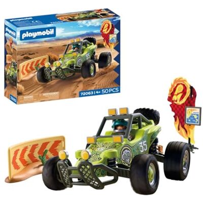 Playmobil Cars Terenowy buggy Buggy pustynne z zawieszeniem i kołem zapasowym samochód zabawkowy dla dzieci w wieku od 4 lat 72063 Playmobil Cars Terenowy buggy Buggy pustynne z zawieszeniem i kołem zapasowym samochód zabawkowy dla dzieci w wieku od 4 lat 72063