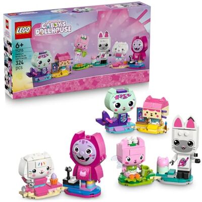 Lego Koci domek Gabi Koci przyjaciele Gabi z klocków, zabawka dla dziewczynki i chłopca od 6 lat, sześć figurek zwierząt, w tym Kiciuś Panduś i Syrenkotka, prezent dla 6-latki i starszych dzieci 11215 Lego Koci domek Gabi Koci przyjaciele Gabi z klocków, zabawka dla dziewczynki i chłopca od 6 lat, sześć figurek zwierząt, w tym Kiciuś Panduś i Syrenkotka, prezent dla 6-latki i starszych dzieci 11215