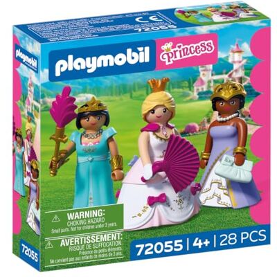Playmobil Princess Trzy księżniczki 3 figurki z ubraniami na zmianę i akcesoriami Pobudza kreatywność Zabawka z księżniczkami dla dzieci w wieku od 4 lat 72055 Playmobil Princess Trzy księżniczki 3 figurki z ubraniami na zmianę i akcesoriami Pobudza kreatywność Zabawka z księżniczkami dla dzieci w wieku od 4 lat 72055