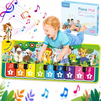 Carehabi Instrumenty muzyczne dla dzieci od 1 roku życia, zabawka dla dzieci od 1 roku życia, mata muzyczna, mata fortepianowa, zabawka od 2 lat, zabawka prezent dla małych dzieci, chłopców i Carehabi Instrumenty muzyczne dla dzieci od 1 roku życia, zabawka dla dzieci od 1 roku życia, mata muzyczna, mata fortepianowa, zabawka od 2 lat, zabawka prezent dla małych dzieci, chłopców i