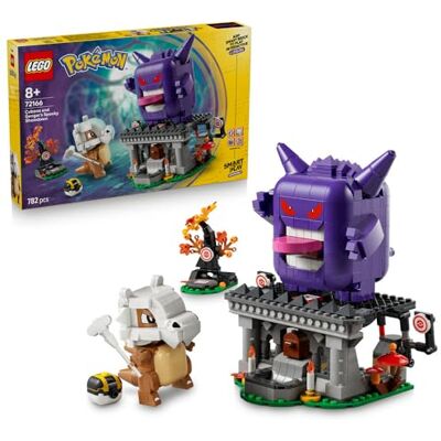 Lego Pokémon SMART Play: Cubone i Gengar — upiorne starcie, zabawka konstrukcyjna, interaktywny zestaw kompatybilny z 4 SMART Tagami i 2 figurkami Pokémonów, prezent dla dzieci od 8 lat 72166 Lego Pokémon SMART Play: Cubone i Gengar — upiorne starcie, zabawka konstrukcyjna, interaktywny zestaw kompatybilny z 4 SMART Tagami i 2 figurkami Pokémonów, prezent dla dzieci od 8 lat 72166