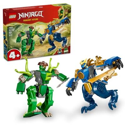 Lego NINJAGO Bitwa w smoczym mechu Jaya, zabawka dla dzieci w wieku od 4 lat, zestaw bitewny z dwiema minifigurkami, drobny upominek lub prezent urodzinowy dla chłopca i dziewczynki 71853 Lego NINJAGO Bitwa w smoczym mechu Jaya, zabawka dla dzieci w wieku od 4 lat, zestaw bitewny z dwiema minifigurkami, drobny upominek lub prezent urodzinowy dla chłopca i dziewczynki 71853