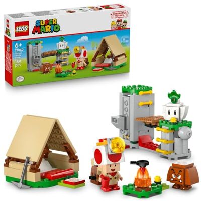 Lego Super Mario Captain Toad i obóz, interaktywna zabawka dla dzieci do zbudowania z trzema figurkami, pomysł na prezent dla dziewczynek i chłopców od 6 lat, ozdoba do pokoju gier 72040 Lego Super Mario Captain Toad i obóz, interaktywna zabawka dla dzieci do zbudowania z trzema figurkami, pomysł na prezent dla dziewczynek i chłopców od 6 lat, ozdoba do pokoju gier 72040
