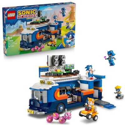 Lego Sonic the Hedgehog Sonic i pojazd do zadań specjalnych, zabawka konstrukcyjna dla dzieci od 8 lat, quad i pięć figurek w zestawie, w tym Tails, pomysł na prezent dla chłopców i dziewczynek 77006 Lego Sonic the Hedgehog Sonic i pojazd do zadań specjalnych, zabawka konstrukcyjna dla dzieci od 8 lat, quad i pięć figurek w zestawie, w tym Tails, pomysł na prezent dla chłopców i dziewczynek 77006
