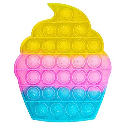 CRAZE PressNPop Press N POP Girly Cupcake Fidget Toy sensoryczna zabawka antystresowa dla dzieci dorosłych zestaw Bubble kolorowe motywy 37072, piękne kombinacje kolorów CRAZE PressNPop Press N POP Girly Cupcake Fidget Toy sensoryczna zabawka antystresowa dla dzieci dorosłych zestaw Bubble kolorowe motywy 37072, piękne kombinacje kolorów