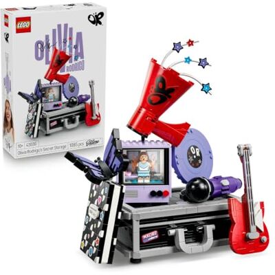 Lego Editions Skrytka Olivii Rodrigo, kreatywna zabawka dla dziewczynki lub chłopca od 10 lat, dekoracja do pokoju dziecka, zestaw z gitarą i płytą winylową, prezent dla miłośnika muzyki 43030 Lego Editions Skrytka Olivii Rodrigo, kreatywna zabawka dla dziewczynki lub chłopca od 10 lat, dekoracja do pokoju dziecka, zestaw z gitarą i płytą winylową, prezent dla miłośnika muzyki 43030